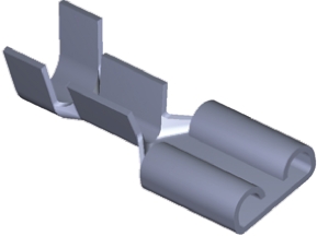 TE Connectivity FASTON .250 Uninsulated Female Spade Connector, Receptacle, 6.35 x 0.81mm Tab Size, 0.8mm² to 2mm²