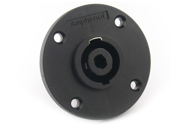 Amphenol Industrial SP-4-MC Panel Mount Loudspeaker Connector Plug, 4 Way, 30A, Solder Termination