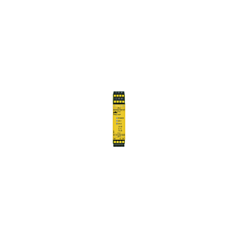 Pilz 787303 Safety Relay 24V ac/dc, Single/Dual-Channel 2 Safety Contacts