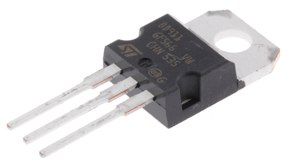 STMicroelectronics BD911 NPN Transistor, 15 A, 100 V, 3-Pin TO-220