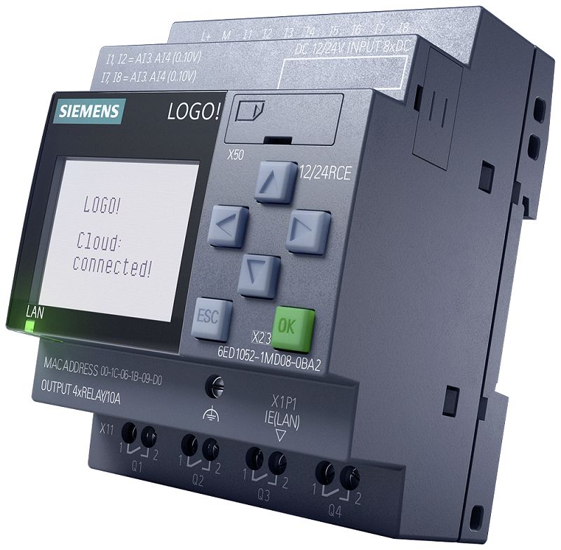 Siemens LOGO! Series Logic Module for Use with LOGO! 8.4, 12 V dc, 24 V dc Supply, Relay Output, 8-Input, Analogue,