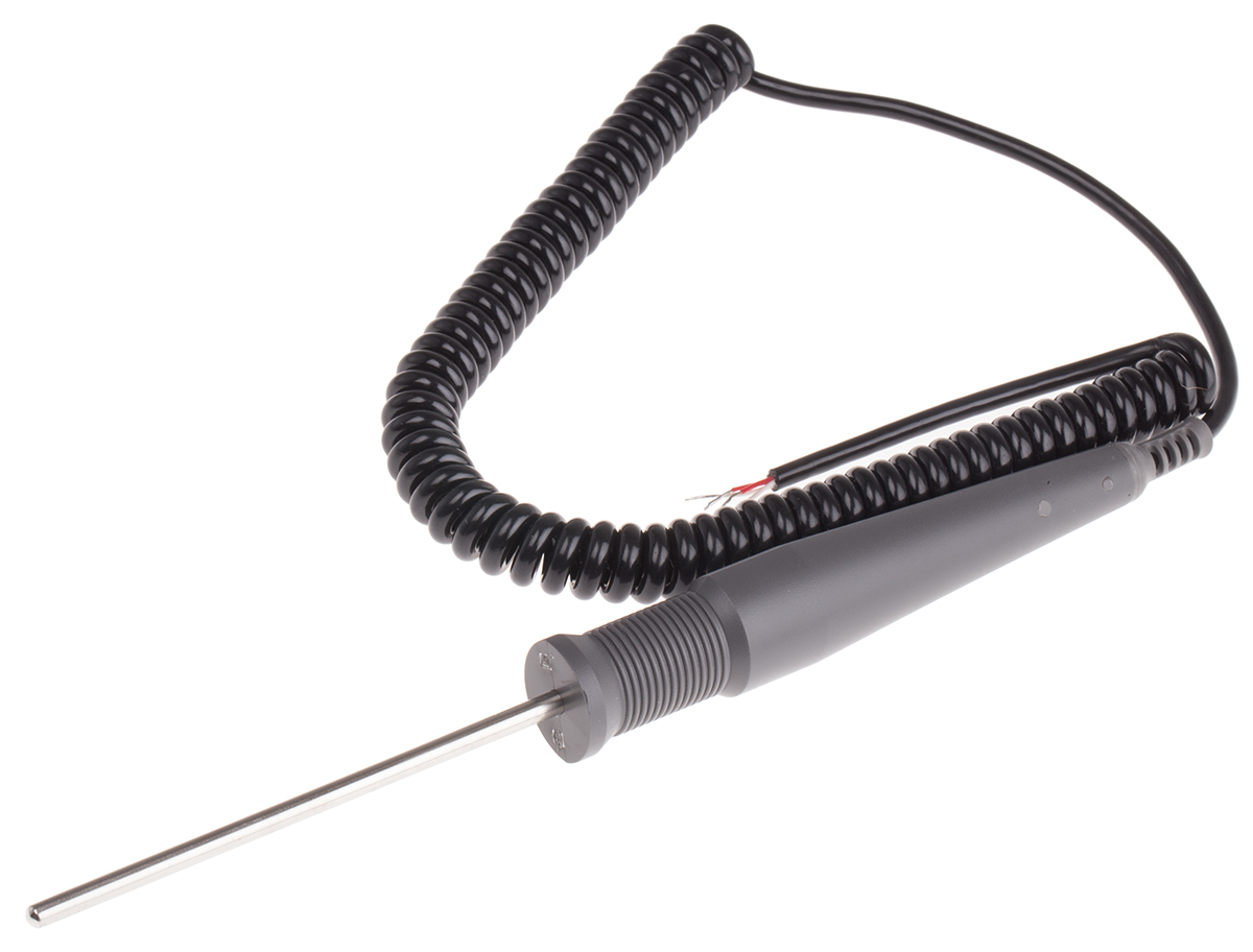 RS PRO PT100 Insertion, Needle Temperature Probe, 100mm Length, 4mm Diameter, +250 °C Max