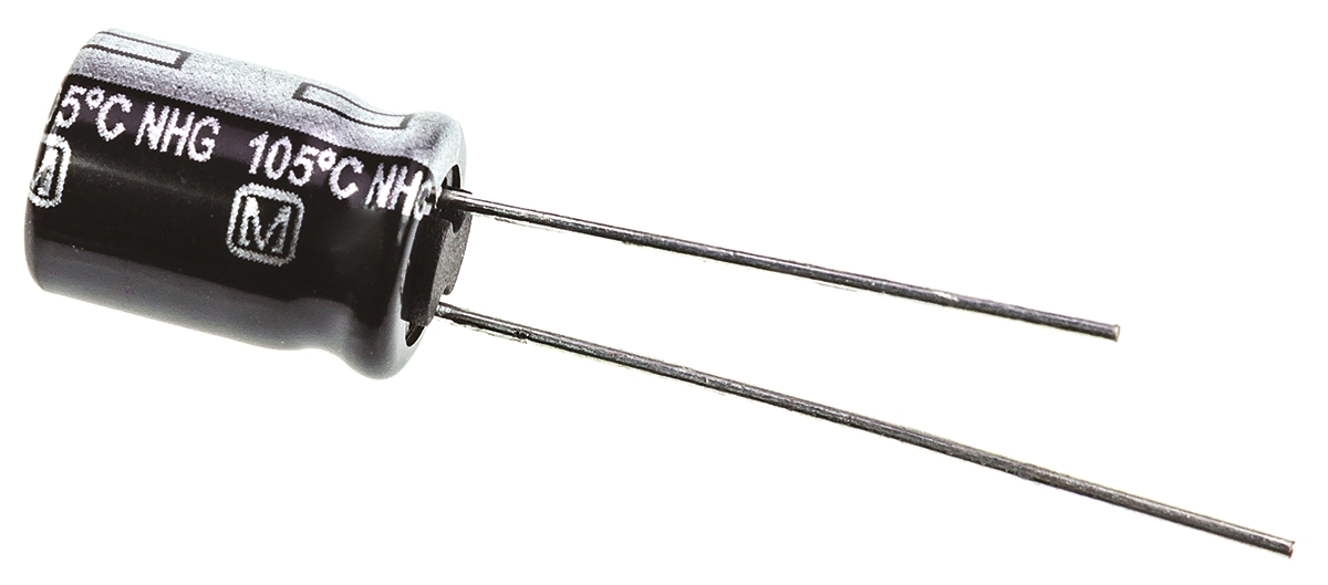 Panasonic 100μF Aluminium Electrolytic Capacitor 50V dc, Radial, Through Hole - ECA1HHG101
