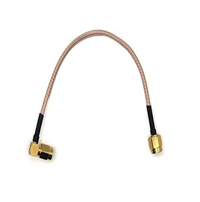 Mueller Electric BU Series Male Plug to Male SMA Male Plug Right Angle, 150 mm 50 Ω