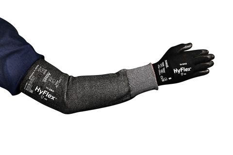 Ansell 11-280 Grey Reusable HPPE Arm Protector for Automotive Industry, Machinery & Equipment Industry, Metal Industry