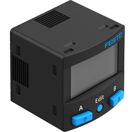 Festo SPAN Series Pressure Sensor, -1bar Min, 10bar Max, PNP/NPN Output, Relative Reading