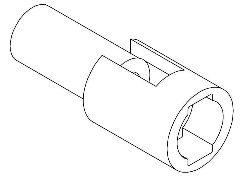 Molex, STANDARD .062" Male Connector Housing, 1.57mm Pitch, 1 Way, 1 Row
