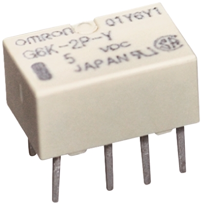Omron PCB Mount Latching Signal Relay, 12V dc Coil, 1A Switching Current, DPDT