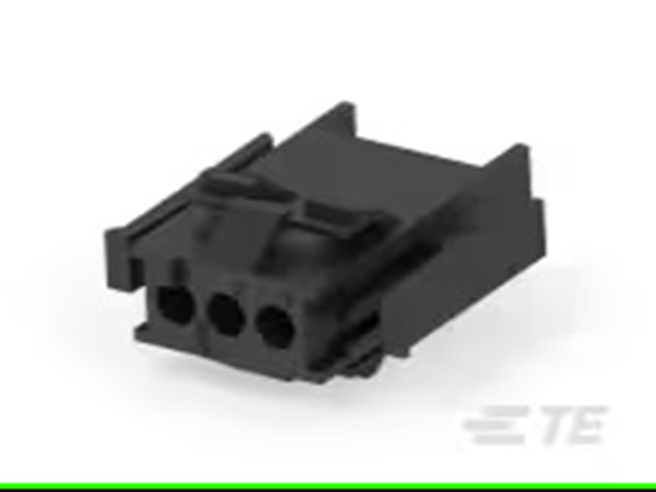 TE Connectivity, Miniature Rectangular II Female Connector Housing, 4.19mm Pitch, 3 Way, 1 Row