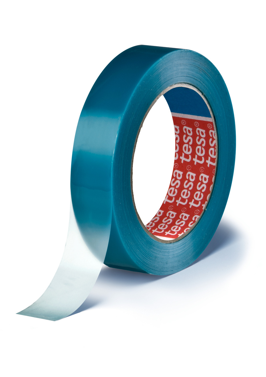 Tesa Tesa 64250 Blue Transparent Packing Tape, 66m x 50mm