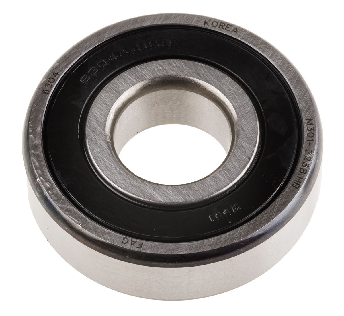 FAG 6304-C-2HRS 1 Row Ball Bearing - 20 mm ID, 52 mm OD