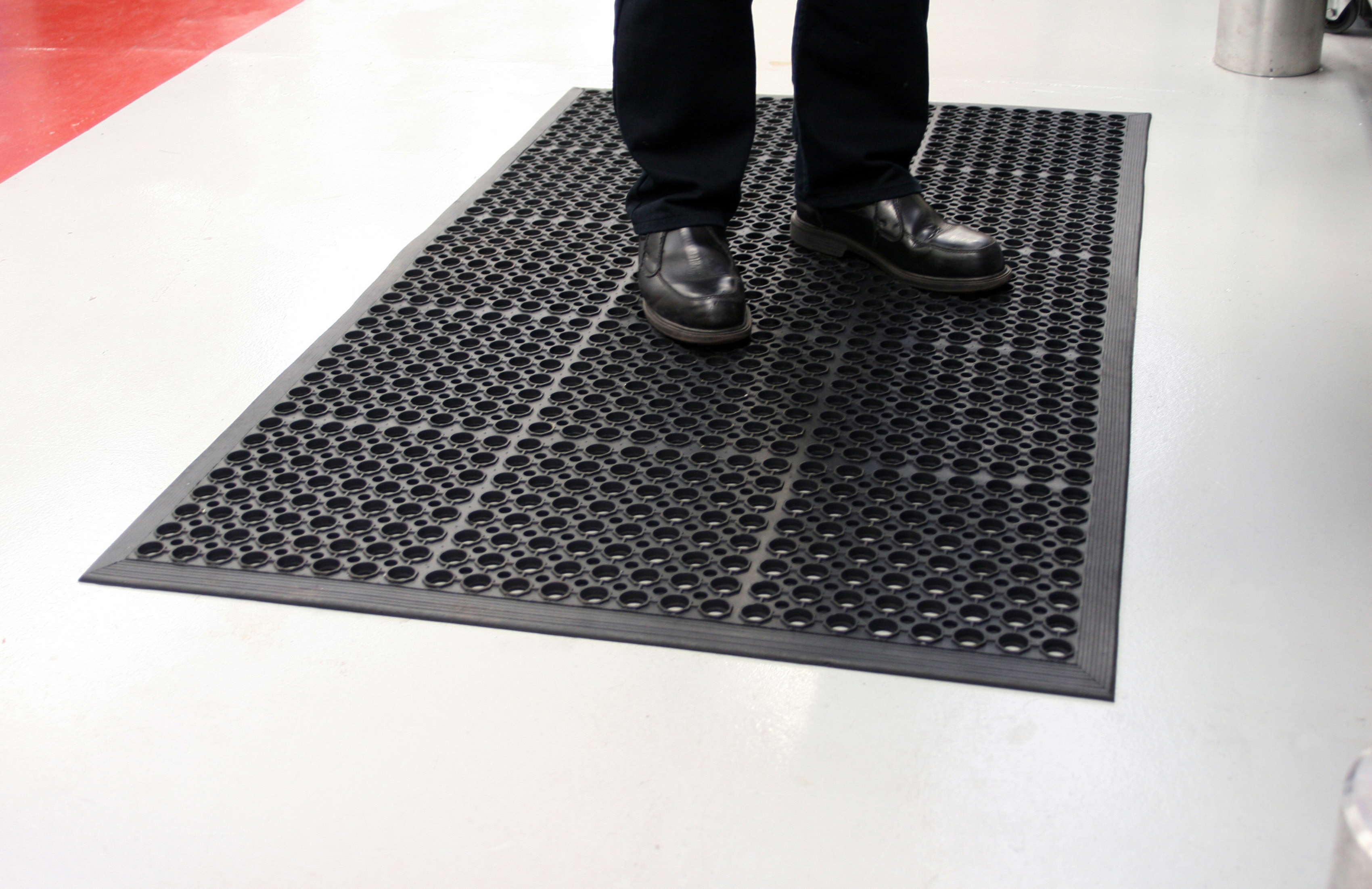 Coba Europe Rampmat Rubber Anti-Fatigue Mat, 0.8m x 1.2m x 12mm