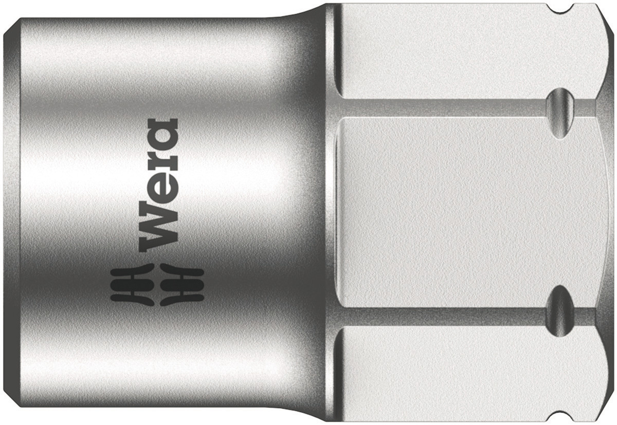 Wera 1/4 in Drive 8mm Standard Socket, 6 point, 18 mm Overall Length