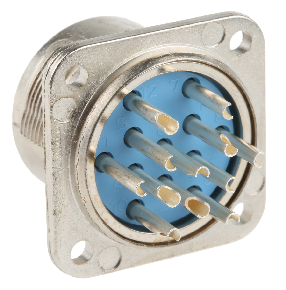 Jaeger Circular Connector, 12 Contacts, Panel, Standard Connector, Female, IP50, IP54