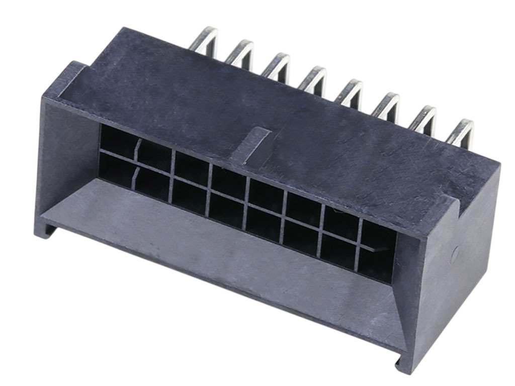 Molex 219637 Series Right Angle Through Hole PCB Header, 10 Contact(s), 2.5 mm Pitch, 2 Row, Shrouded