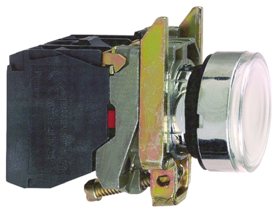 Schneider Electric Harmony XB4 Series Illuminated Push Button, Panel Mount, 22mm Cutout, SPDT