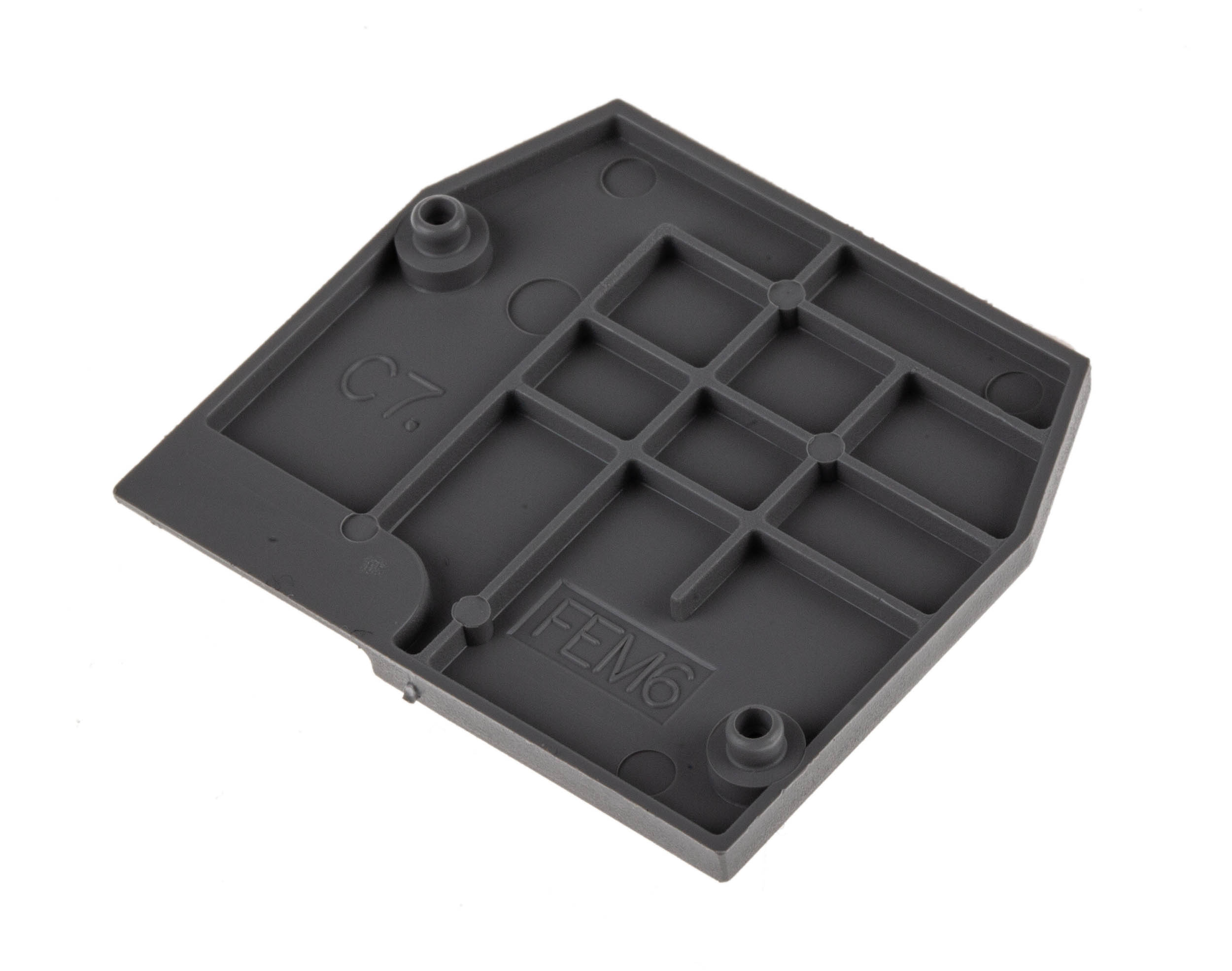 Entrelec FEM Series End Cover for Use with DIN Rail Terminal Blocks