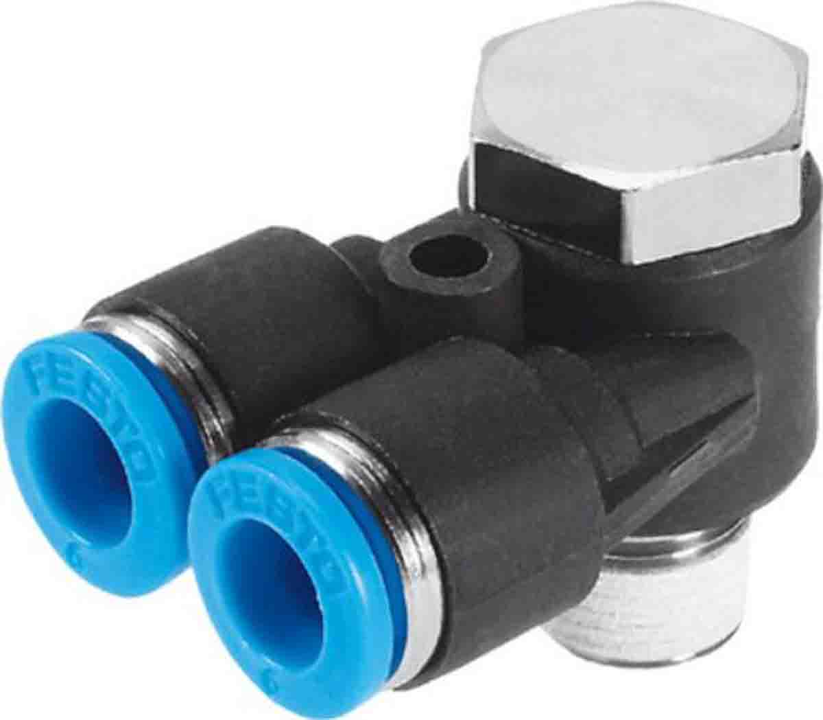 Festo Y Threaded Adaptor, Push In 6 mm to Push In 6 mm, Threaded-to-Tube Connection Style, 153192