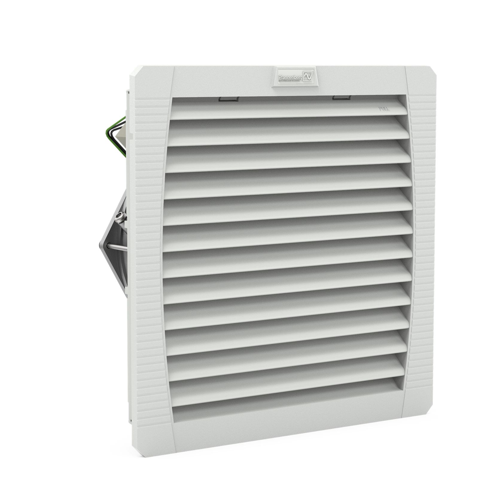 Pfannenberg PF 43.000 Series Filter Media, 24 V, dc Operation, 201m³/h Filtered, 223m³/h Unimpeded, IP54, 252 x 252mm