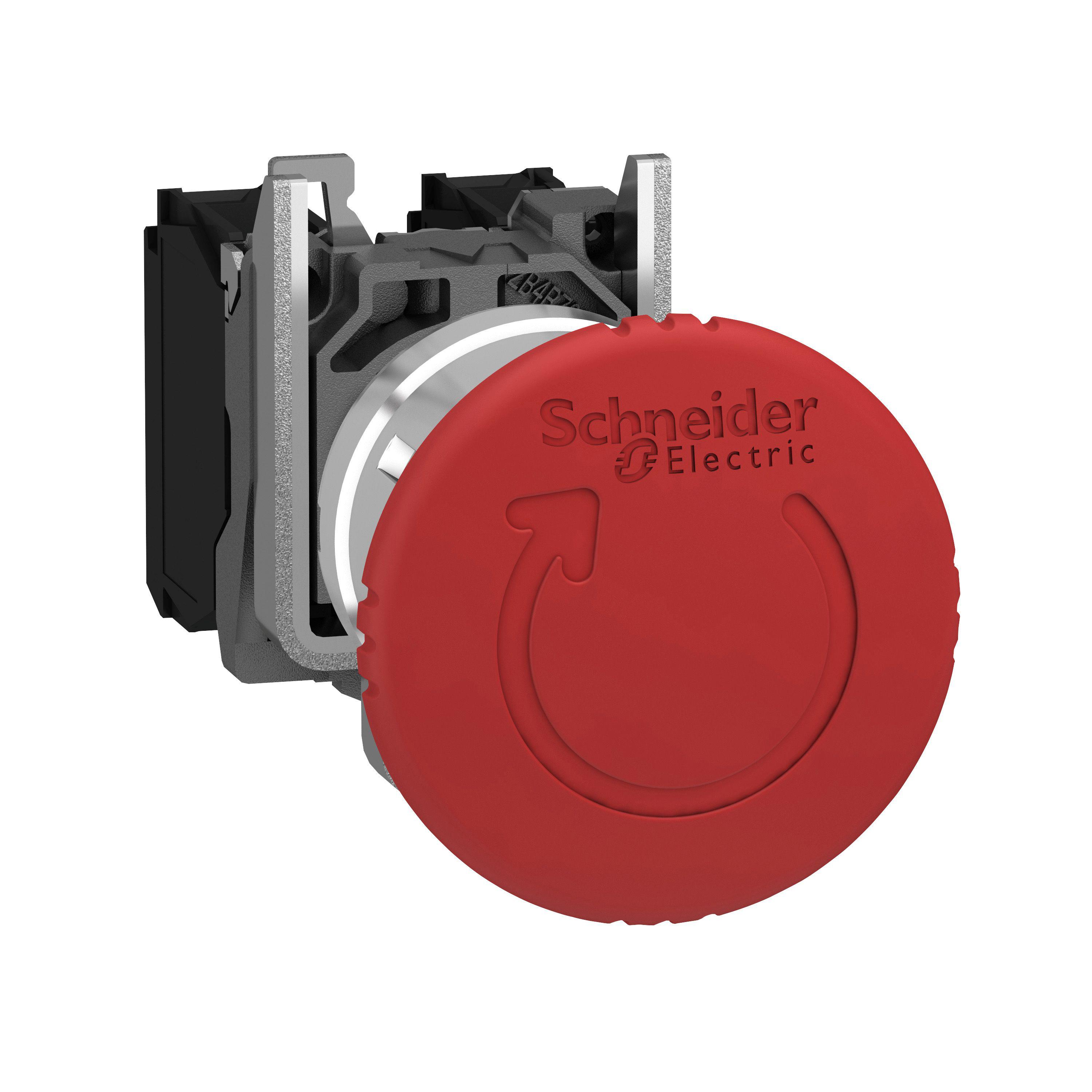 Schneider Electric Harmony XB4 Series Emergency Stop Push Button, Panel Mount, 22mm Cutout