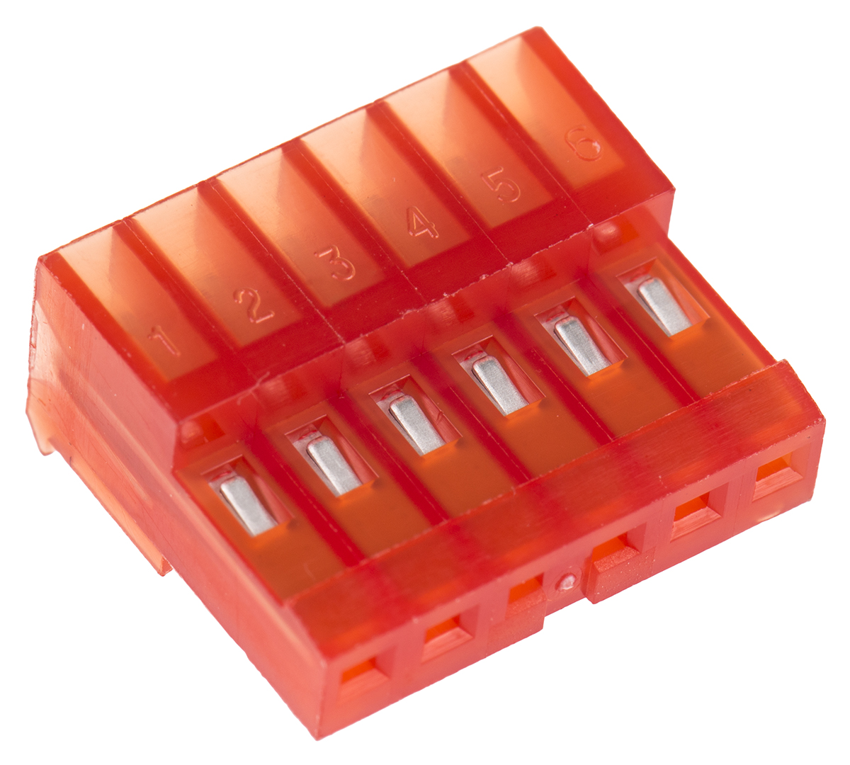 TE Connectivity 6-Way IDC Connector Socket for Cable Mount, 1-Row