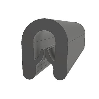 RS PRO Black EPDM Edge Protection, 20m