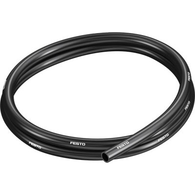 Festo PUN TPE, Flexible Tubing, 7mm ID, 10mm OD, Black