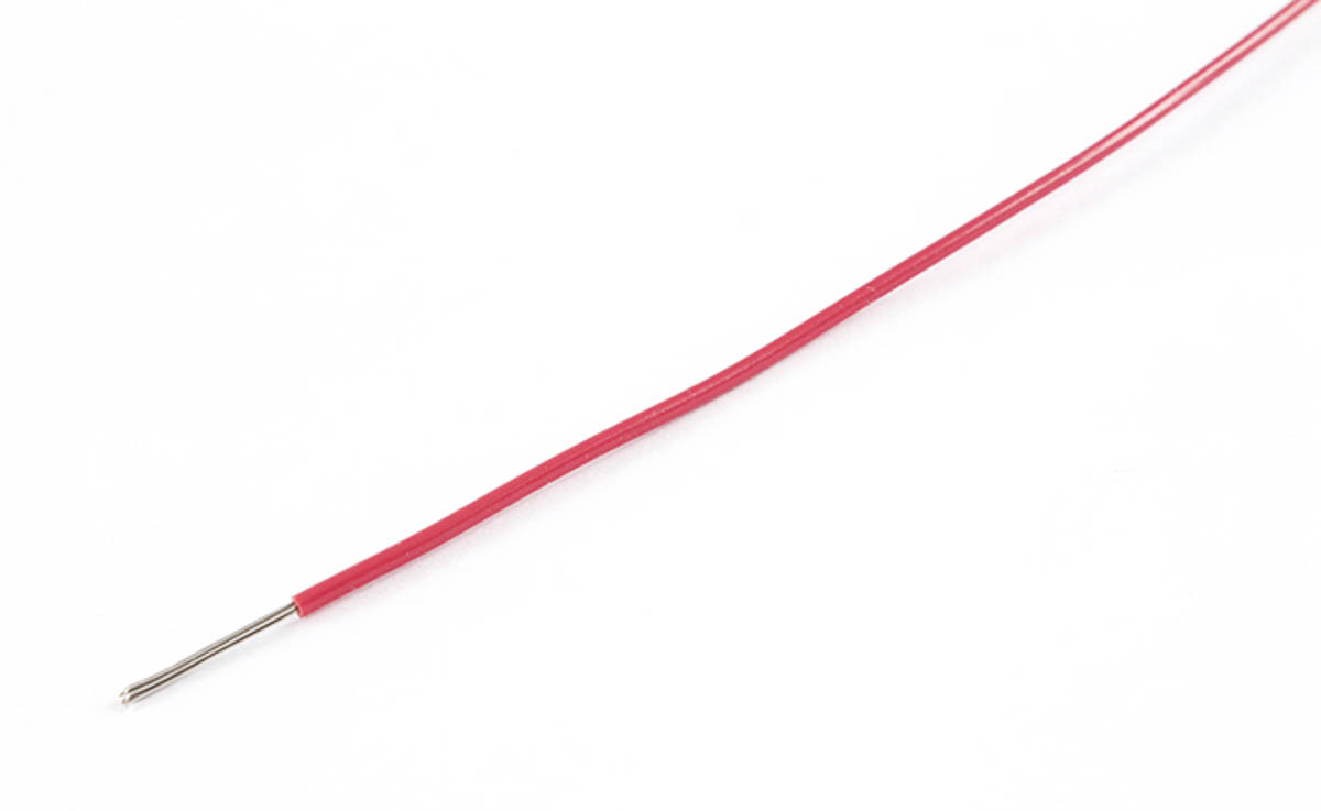 AXINDUS KY Series Red 0.6 mm² Hook Up Wire, 20 AWG, 19 x 0.2 mm, 200m, PVC Insulation, KY33A03R