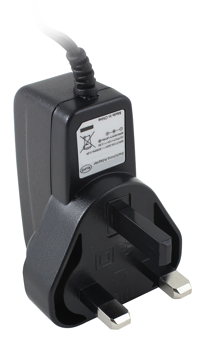 RS PRO 6W Plug-In AC/DC Adapter 12V dc Output, 500mA Output
