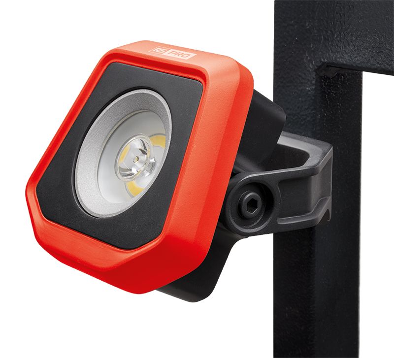 RS PRO Rechargeable LED Work Light, 2000 lumens, USB-C Plug, 5 V, IP65