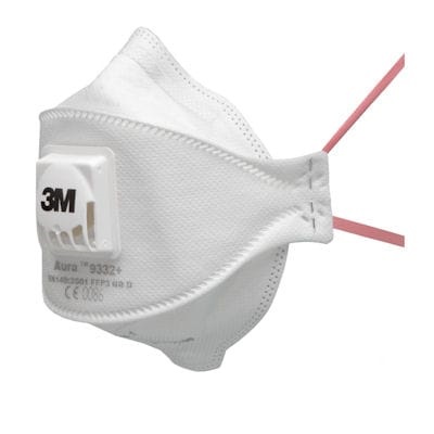 3M 9332+ Series Disposable Respirator for General Purpose Protection, FFP1, FFP2, FFP3, Moulded