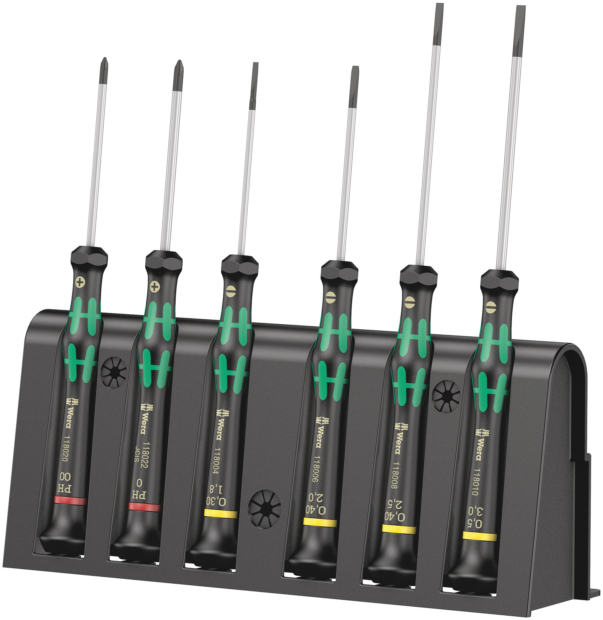 Wera Phillips; Slotted Precision Screwdriver Set, 6-Piece