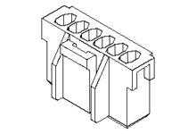 Molex Receptacle Crimp Connector Housing, 2.5mm Pitch, 6 Way, 1 Row