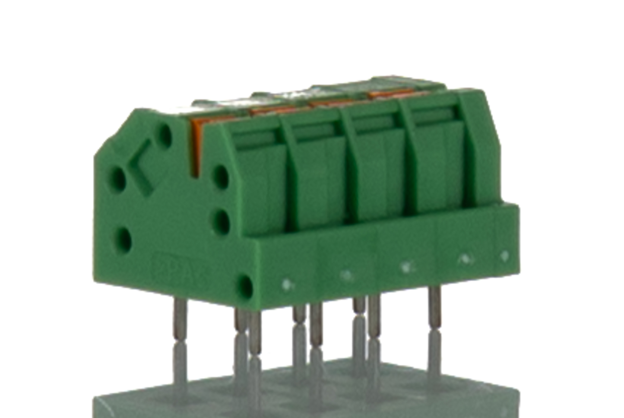 Phoenix Contact SPTAF 1/ 4-3.5-IL Series PCB Terminal Block, 4-Contact, 3.5mm Pitch, Wave Soldering, 1-Row, Screw
