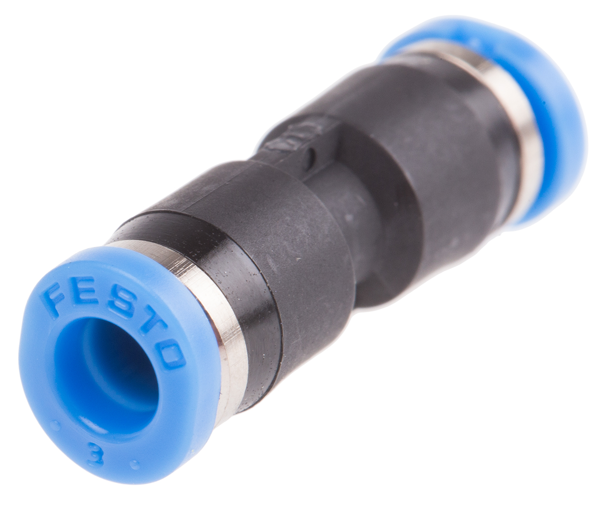 Festo QSM Series Straight Tube-to-Tube Adaptor, Push In 3 mm to Push In 3 mm, Tube-to-Tube Connection Style, 153323