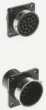 ITT Cannon Circular Connector, 28 Contacts, Panel, Standard Connector, Socket, Male, IP65, Trident Ringlock Series