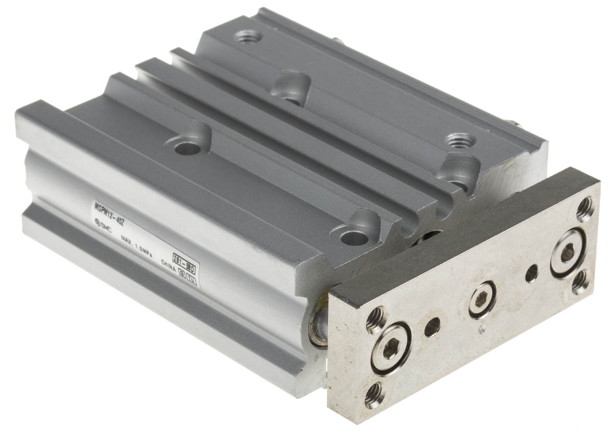 SMC Pneumatic Guided Cylinder - 12mm Bore, 40mm Stroke, MGP Series, Double Acting
