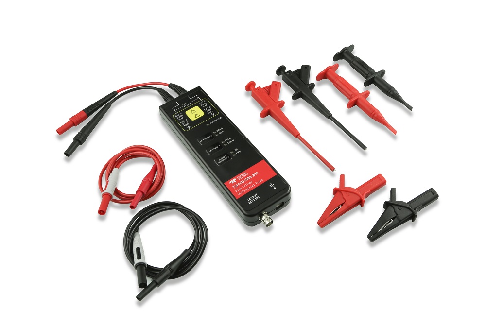 Teledyne LeCroy T3HVD1500-200 Oscilloscope Probe, Differential Type, 200MHz, 50:500dB, BNC Connector