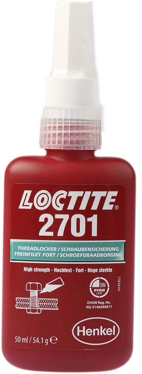 Loctite Loctite 2701 Green Thread lock, 50 ml, 6 h Cure Time