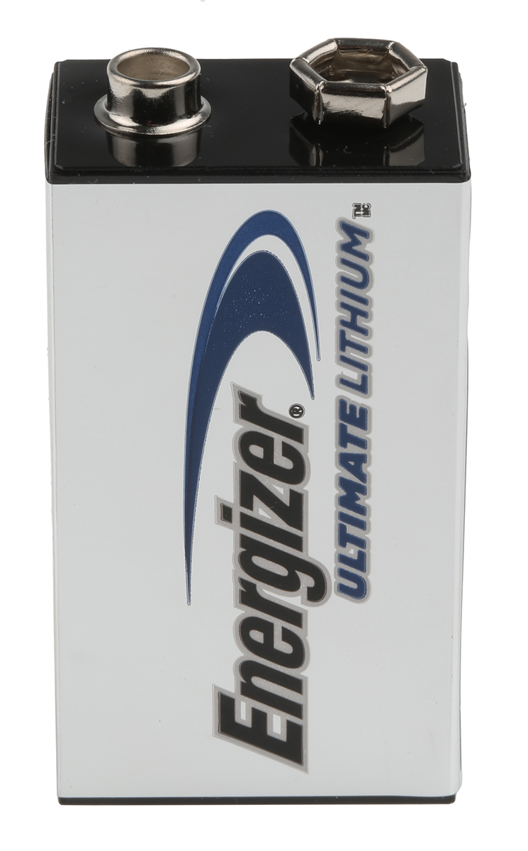 Energizer Lithium Manganese Dioxide 9V Battery PP3