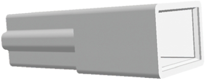 TE Connectivity, FASTIN-FASTON .250 1 Way Nylon Crimp Terminal Housing, Natural