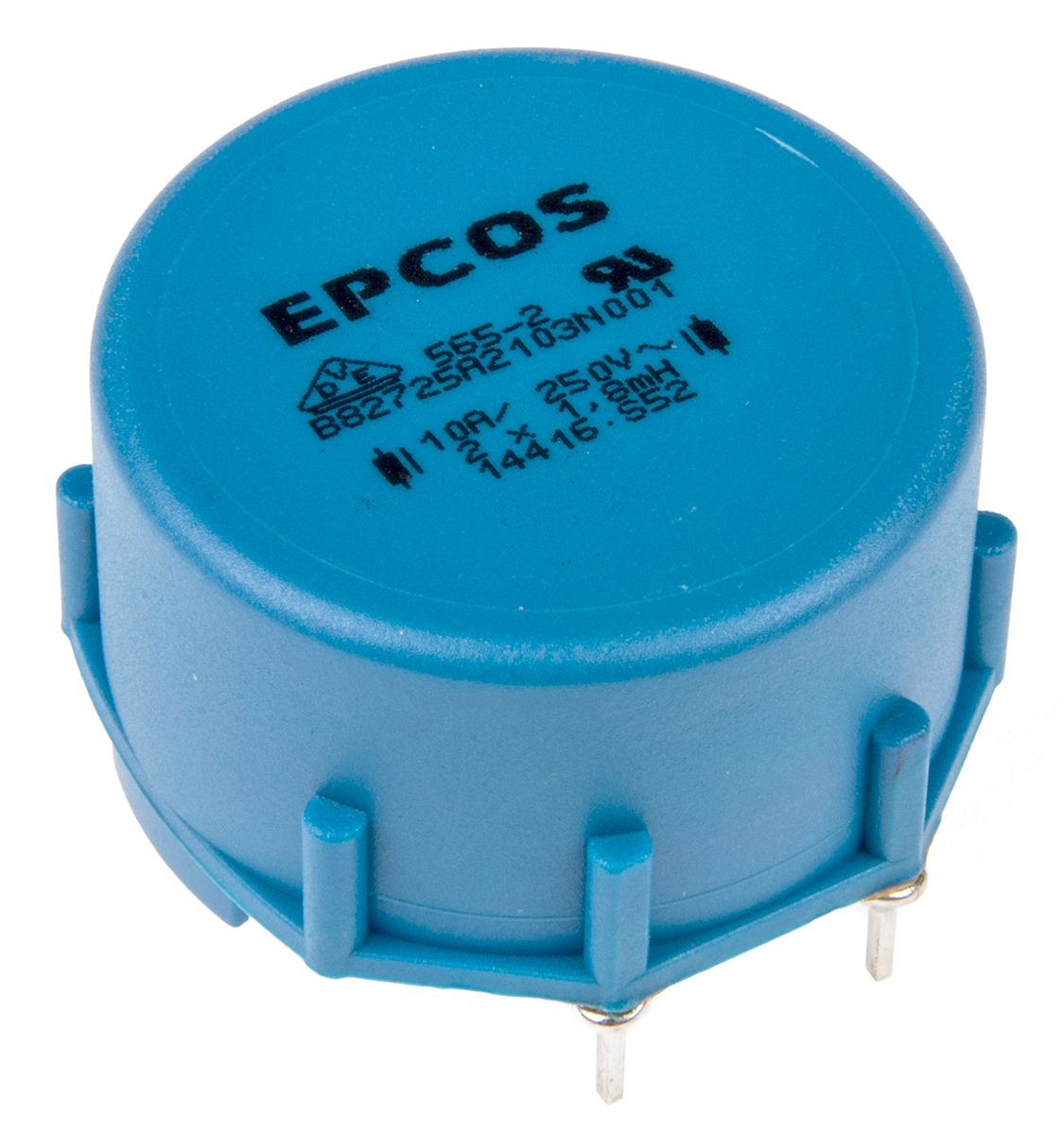 EPCOS 1.8 mH ±30% Ferrite Current Compensated Choke, 10A Idc, 14mΩ Rdc, B82721A