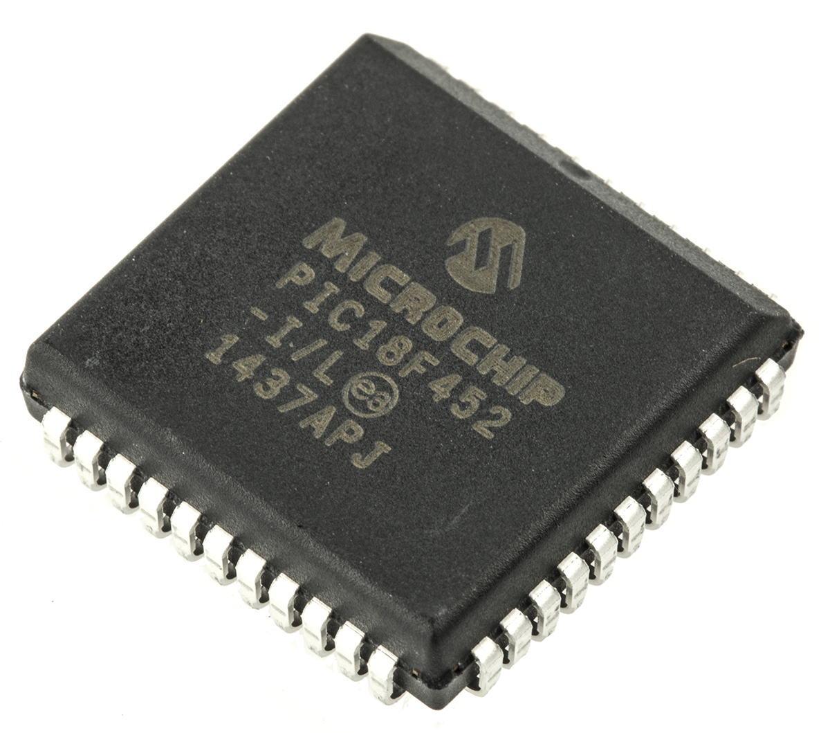 Microchip PIC18F452-I/L, 8 bit PIC, PIC18F452 Microcontroller, 40 MHz, 32kB FLASH, 44-Pin PLCC