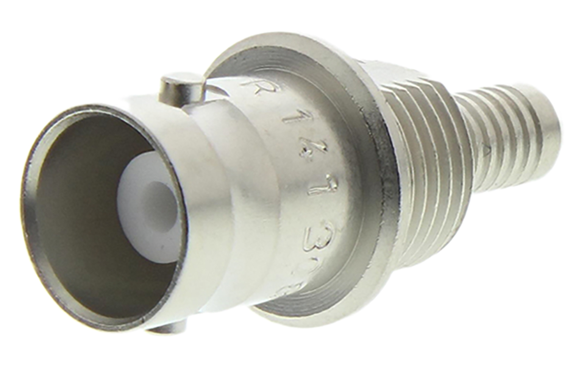 Radiall, Jack Panel Mount BNC Connector, 50Ω, Crimp Termination, Straight Body