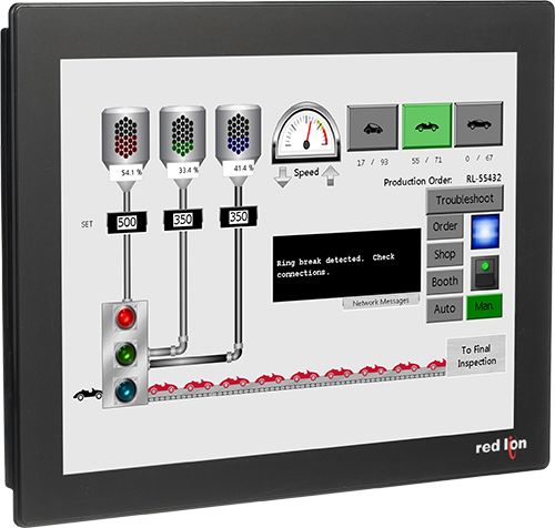 Red Lion CR3000 Series TFT Touch Screen HMI - 15 in, TFT Display