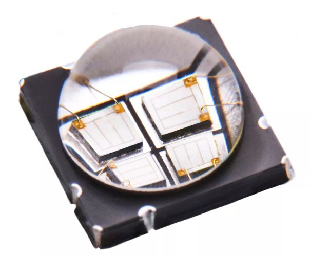LZ4-00UBH0-00U8 ams OSRAM, LZ4-00UBH0 Series UV LED, 410nm 5.9W 110 °, 9-Pin Surface Mount package