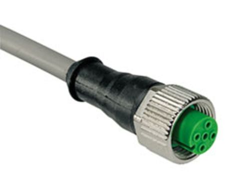 Norgren Female 5 way M12 to Unterminated Free End Sensor Actuator Cable, 2 m