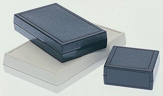 Pactec JM Series White ABS Handheld Enclosure, 101.1 x 61 x 25.4mm