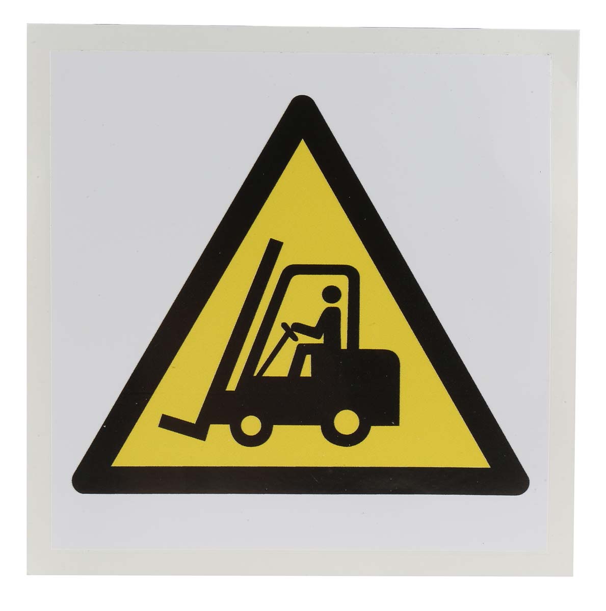 RS PRO Self-Adhesive Fork Lift Hazard Hazard Warning Sign