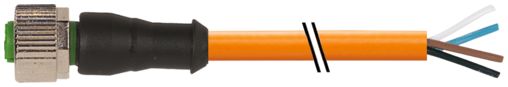 Murrelektronik Limited Female 4 way M12 to Free Cable End Sensor Actuator Cable, 5 m